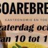 Zaterdag 12 oktober in De Boarebreker Gastronomie en Toerisme: